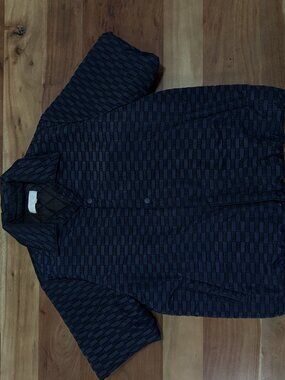 KITH monogram quilted jacket – navy, size M